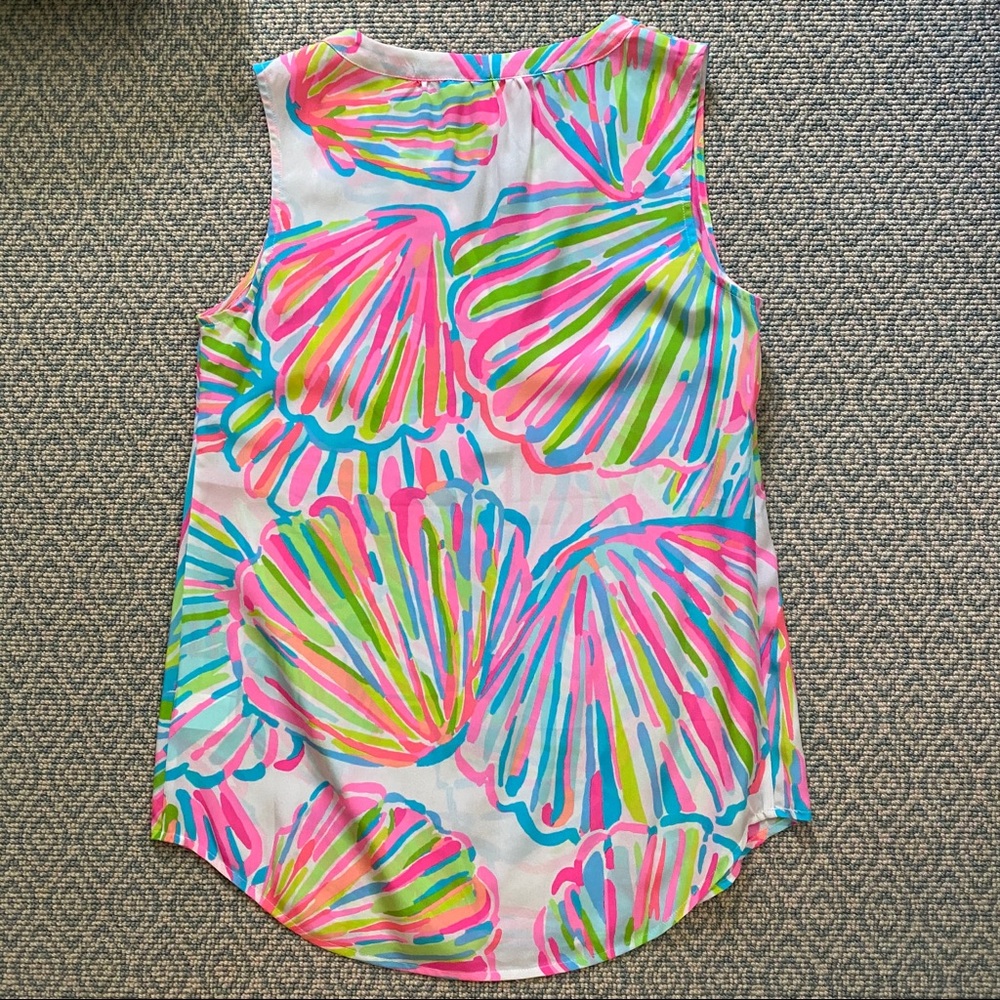 Lilly Pulitzer Stacy Sleeveless Blouse - Picture 3 of 3